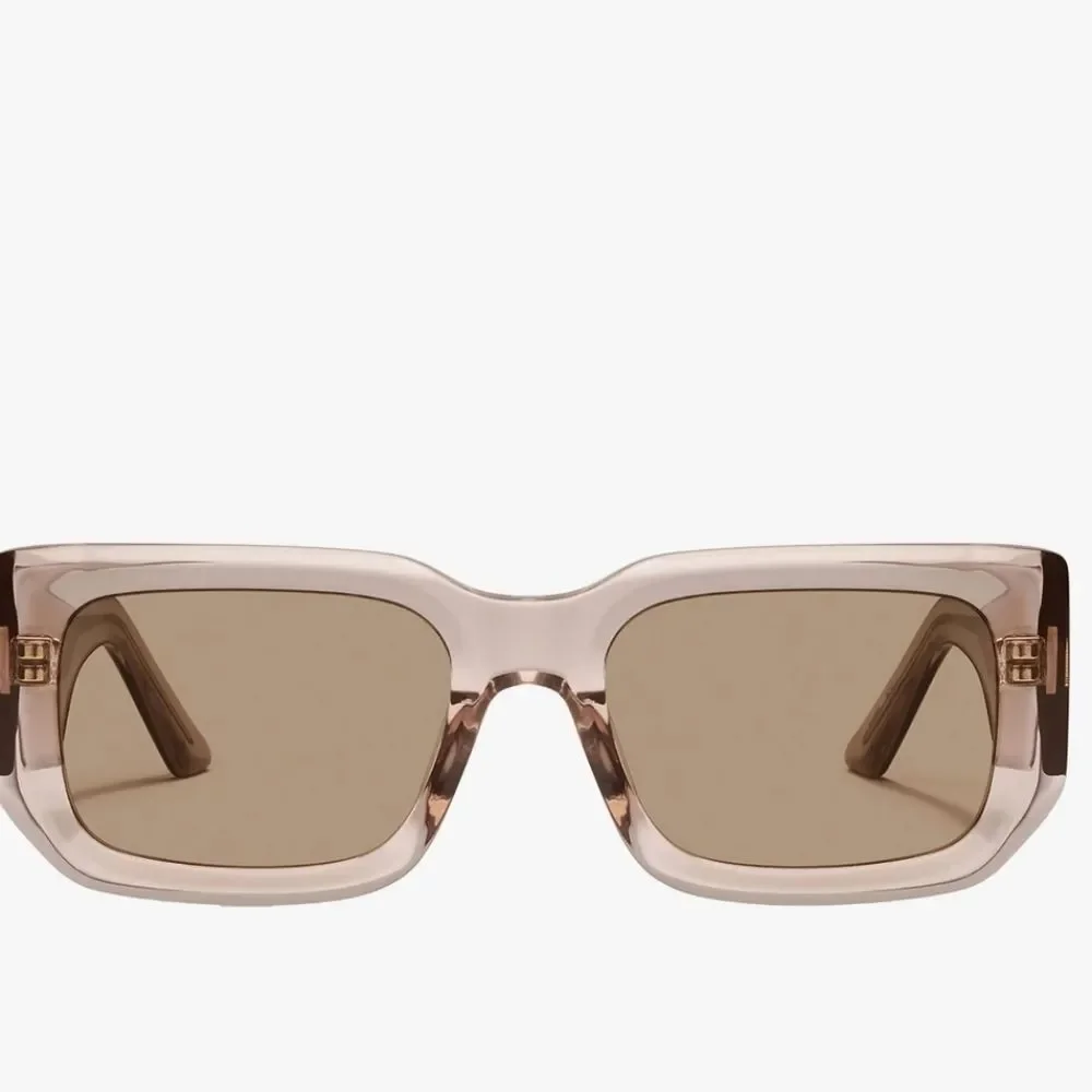 Quay Australia Tell Me More Square‎ Sunglasses- Doe/Tan
